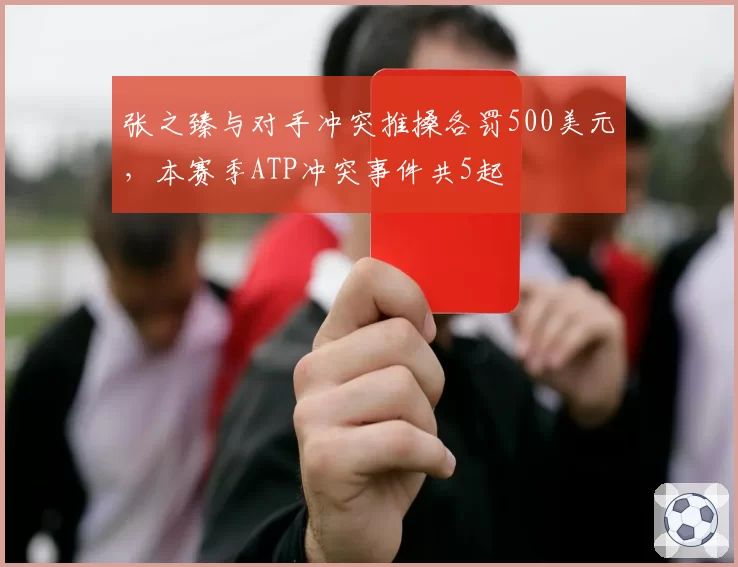 张之臻与对手冲突推搡各罚500美元，本赛季ATP冲突事件共5起